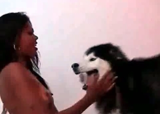 Doggy drilled my ebony girlfriend