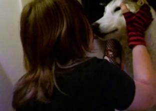 Sexy emo girl and her animal have good fuck