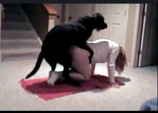Doggy and zoophile in amateur bestiality