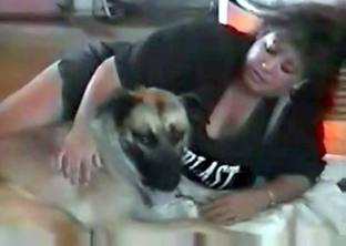 Awesome BBW zoophile in bestiality porn